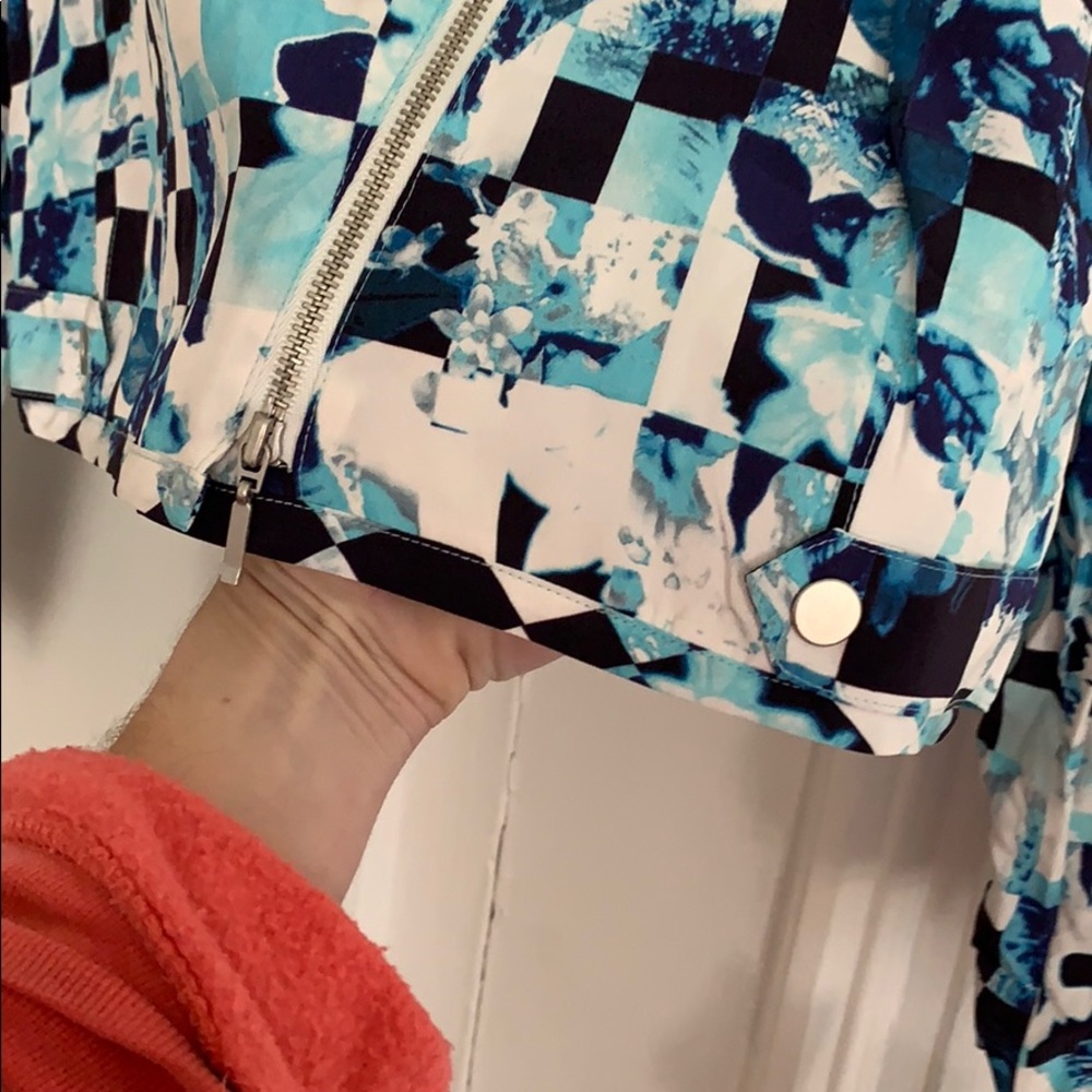 Blue patterned blazer - Picture 2 of 8